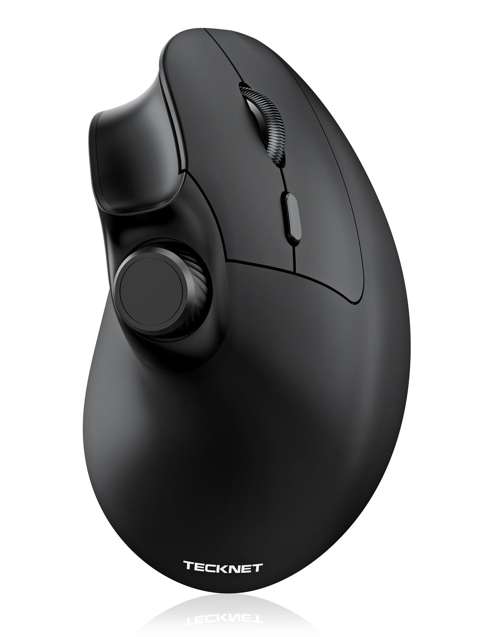 TECKNET Ergonomic Mouse, Rechargeable Wireless Bluetooth Mouse (BT 5.0/5.0+2.4G), Vertical Mouse with Volume Knob, Quiet Clicks, Cordless Mice 6 Adjustable DPI with USB A Receiver, Wide Compatibility