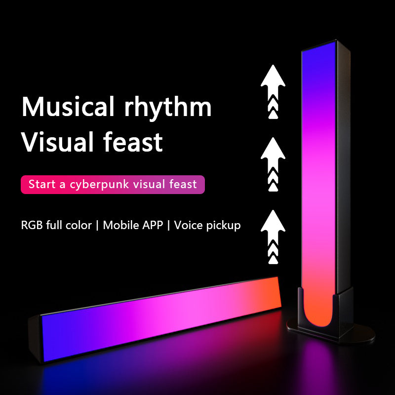 RGB Light Bar, 10" LED Light Bar, 16 Million colors, APP Control USB Powered, Color Changing TV Backlight, Ambient Lighting for Desk, PC, Gaming, Party, 2 Pack
