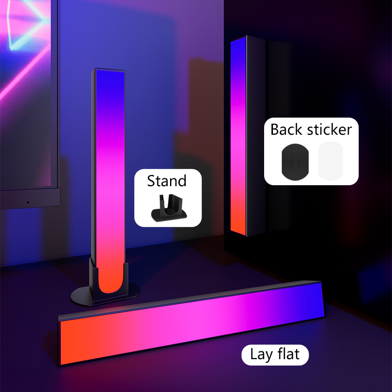 RGB Light Bar, 10" LED Light Bar, 16 Million colors, APP Control USB Powered, Color Changing TV Backlight, Ambient Lighting for Desk, PC, Gaming, Party, 2 Pack