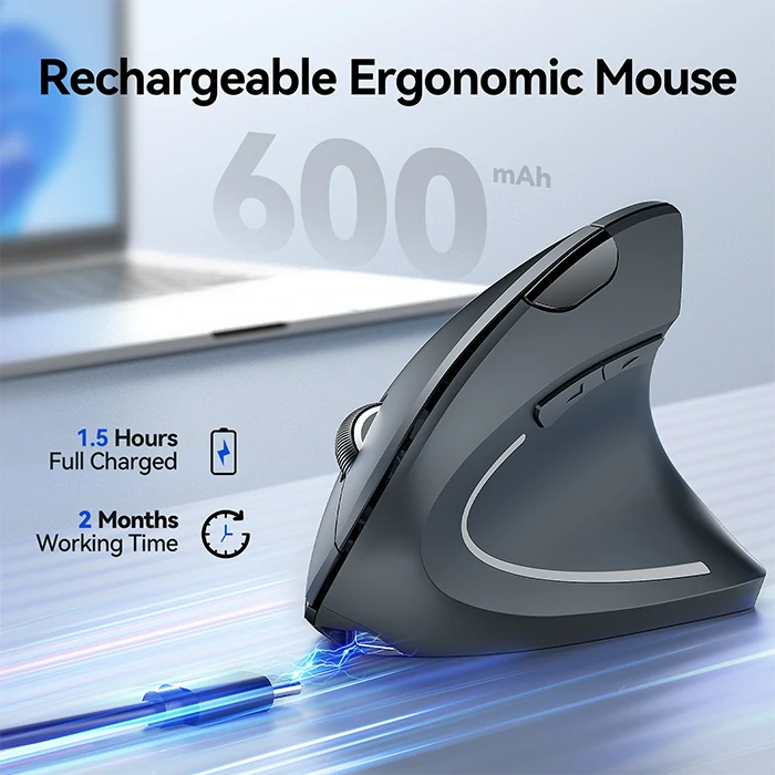 TECKNETTECKNET Rechargeable Wireless Ergonomic Mouse