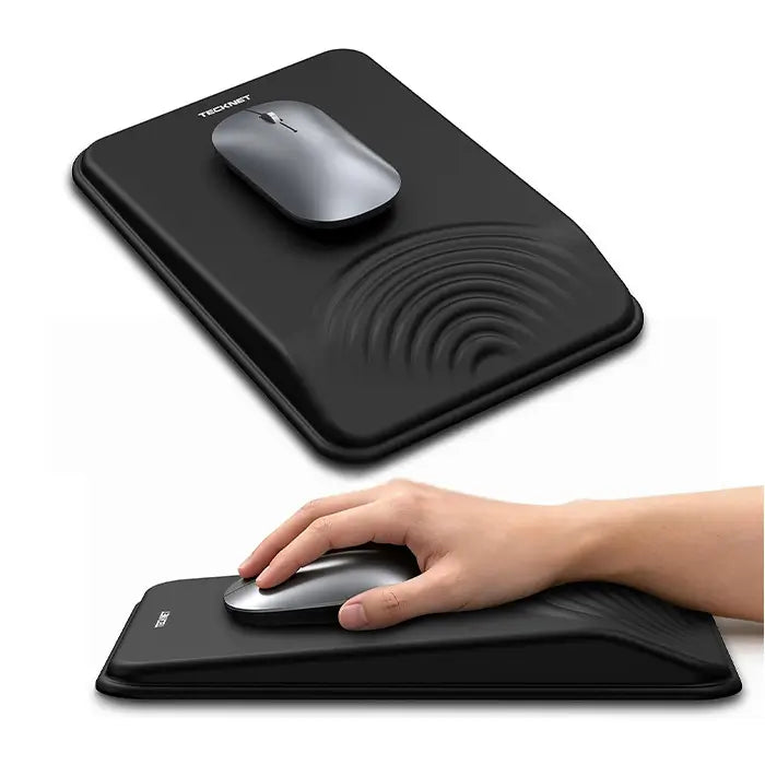 TECKNET Ergonomic Memory Foam Mouse Pad with Wrist Rest MGM01143