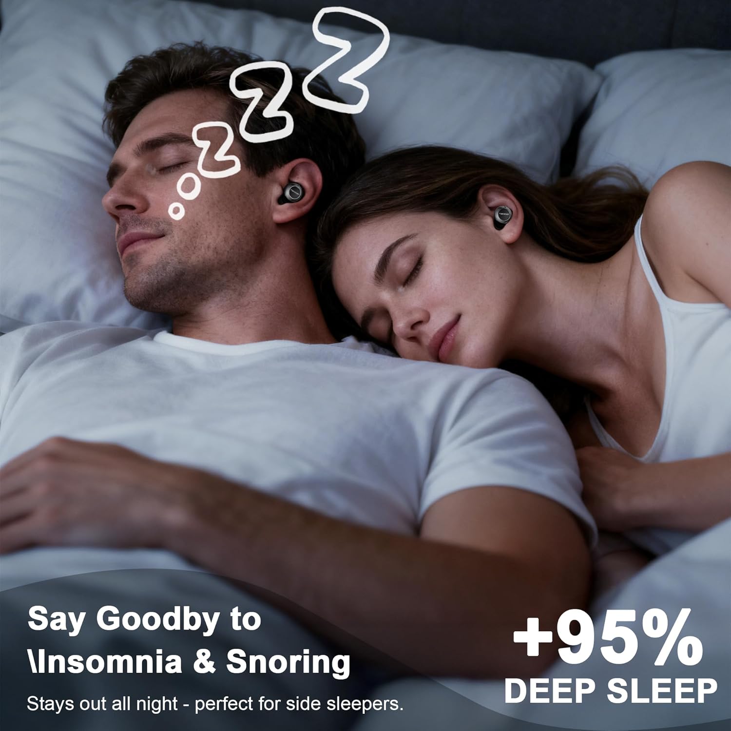 TECKNET Ear Plugs for Sleeping Noise Cancelling - 3 Adjustable Levels Noise Earplugs with 8 EarTips