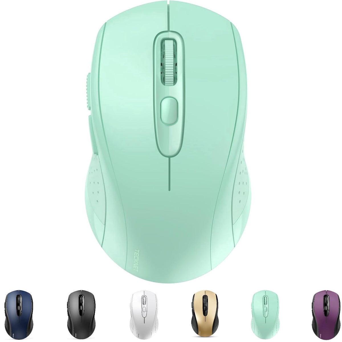 Bluetooth Mouse,Mouse Silent Click,4000DPI Wireless Mice for Laptop 2-in-1(BT 5.0/3.0+2.4Ghz) Computer Portable PC Mouse Wireless with USB Receiver for Mac (USB-A+Bluetooth)