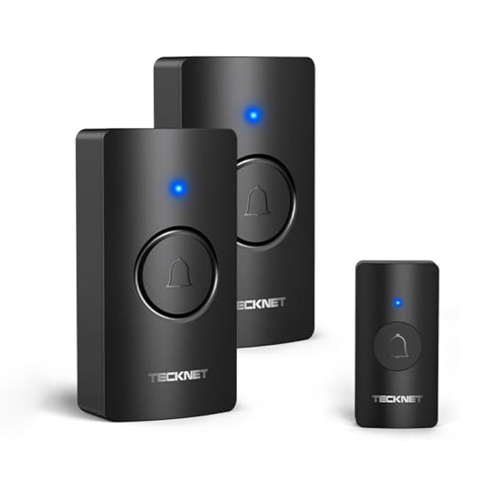 TECKNET Wireless Doorbell, Battery-Powered Door Bell Ringer with 1400ft Range