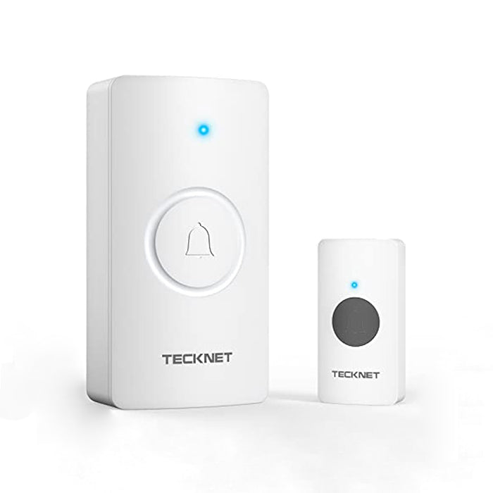 TECKNET Wireless Doorbell, Battery-Powered Door Bell Ringer with 1400ft Range