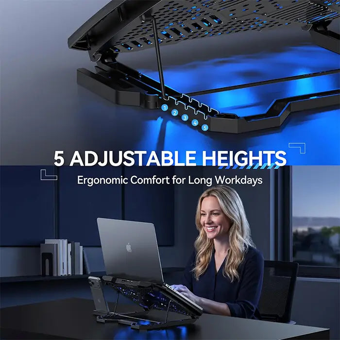 TECKNET Laptop Cooling Pad with Phone Stand