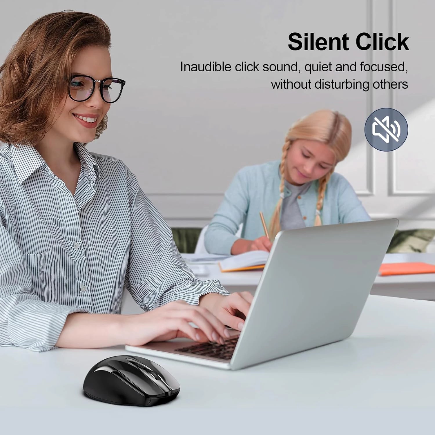 TECKNET Classic Tri-Mode Wireless Silent Mouse MS307