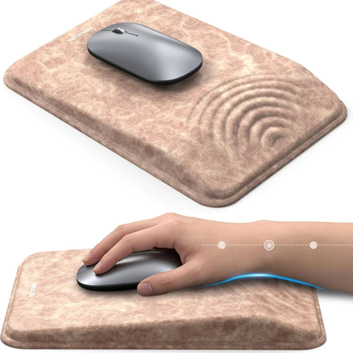 TECKNET Ergonomic Memory Foam Mouse Pad with Wrist Rest MGM01143