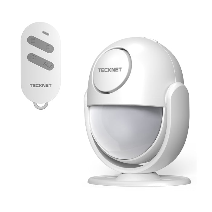 TECKNET 125dB Loud Indoor Motion Sensor Alarm with 328ft Remote Control