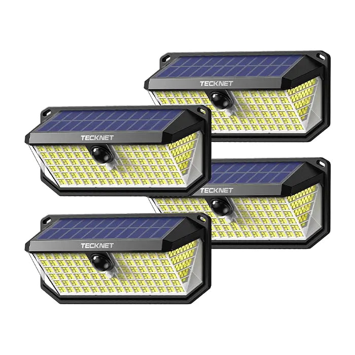 TECKNET 4200Lm Solar Lights Outdoor 416 LED Motion Sensor Security Lights