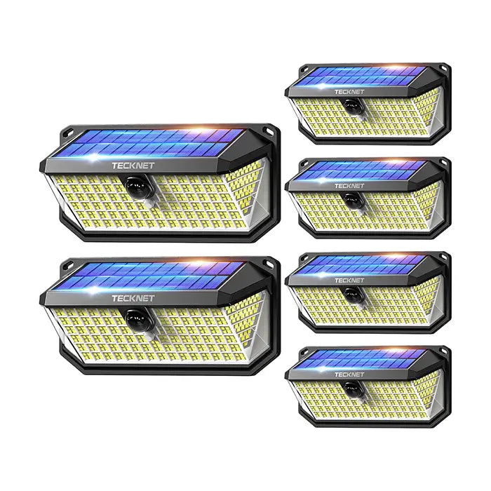 TECKNET 416 LED Solar Lights Outdoor Motion Sensor Waterproof 4200lm