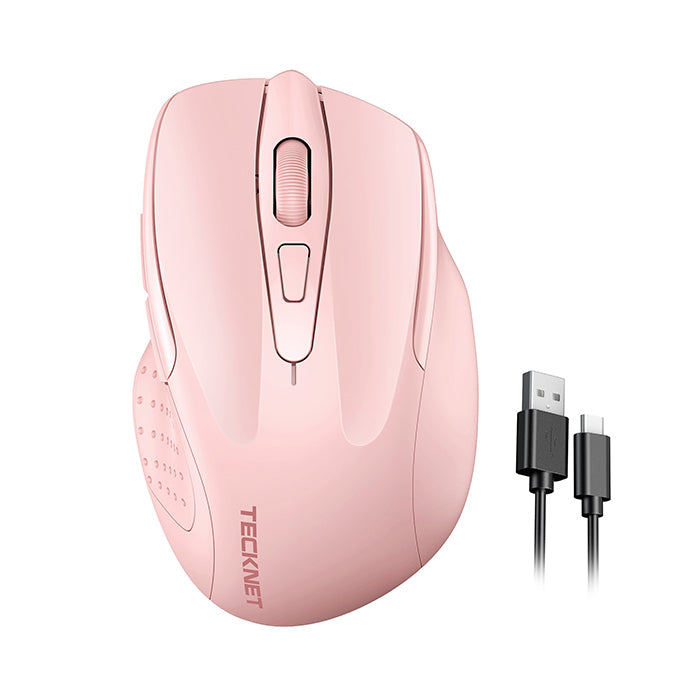 TECKNET Rechargeable Wireless Mouse, 2.4G Silent Mouse, 6 Adjustable 4800 DPI