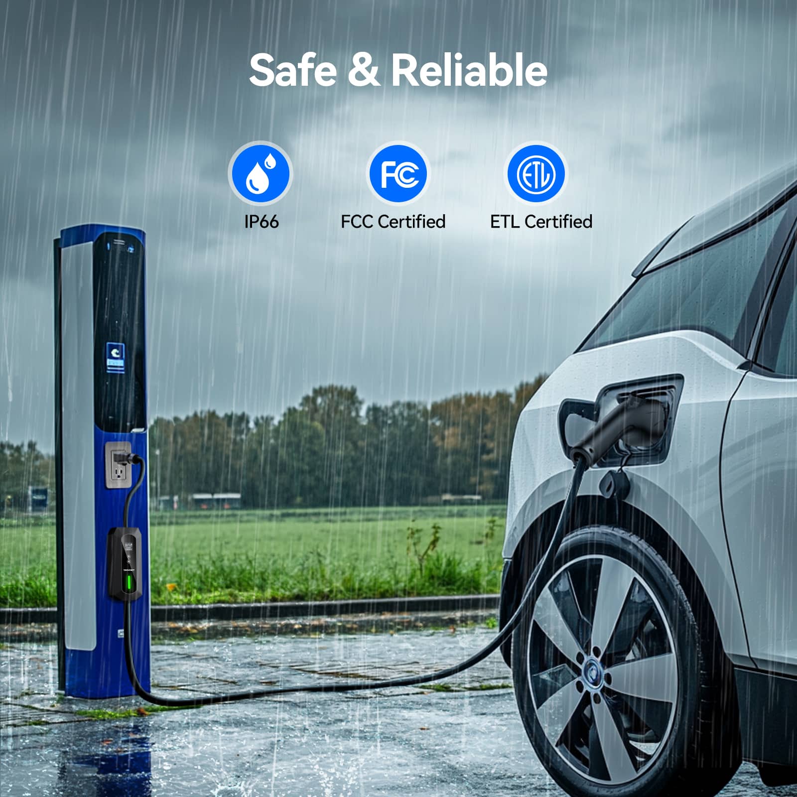 Tecknet 32A Level 2 Portable EV Charger