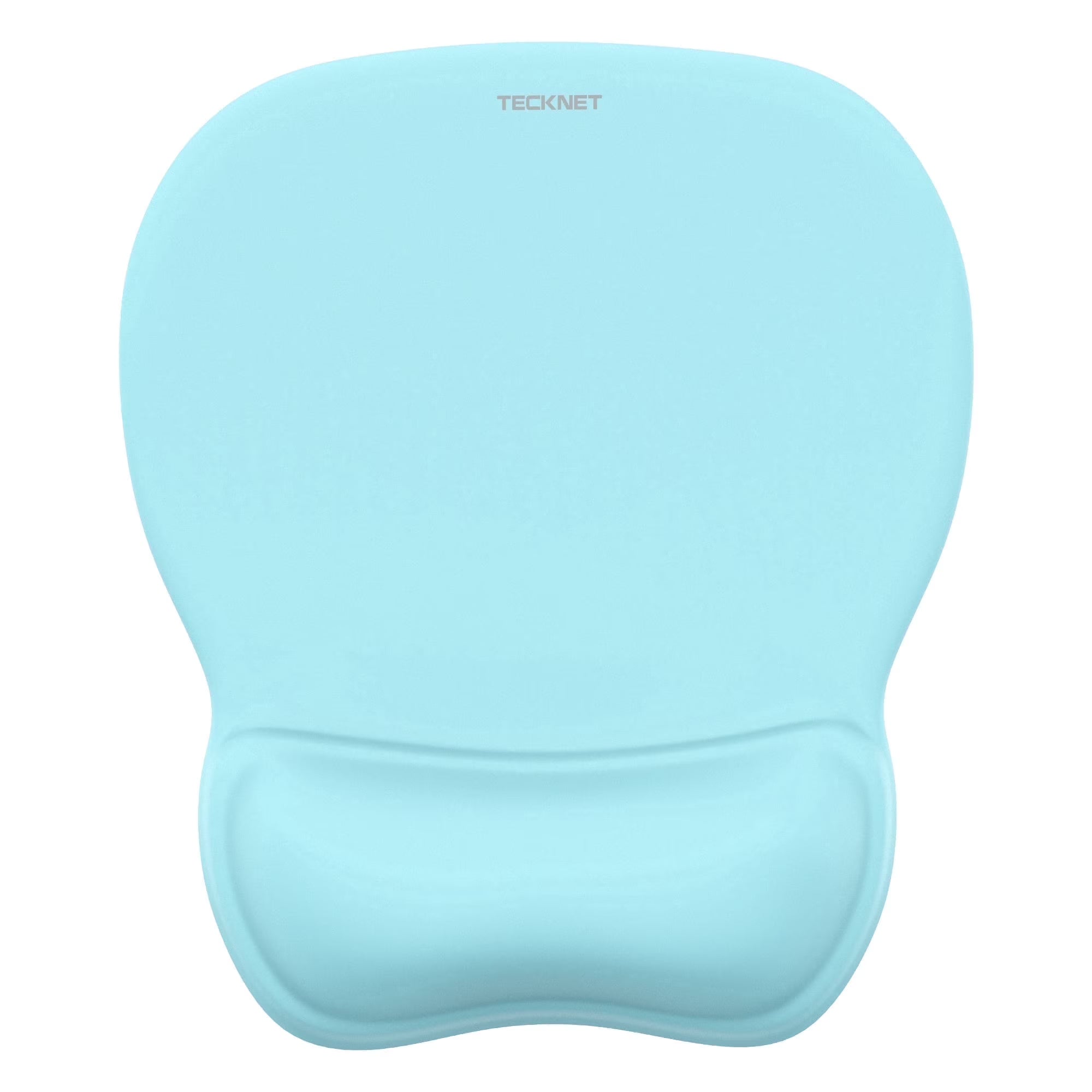 TECKNET Gel Mouse Pad with Wrist Rest, Ergonomic Office Mousepad with Wrist Support - Non-Slip & Smooth Surface Comfortable Desk Accessories Mat for Office, Gaming and Study - LT.Blue
