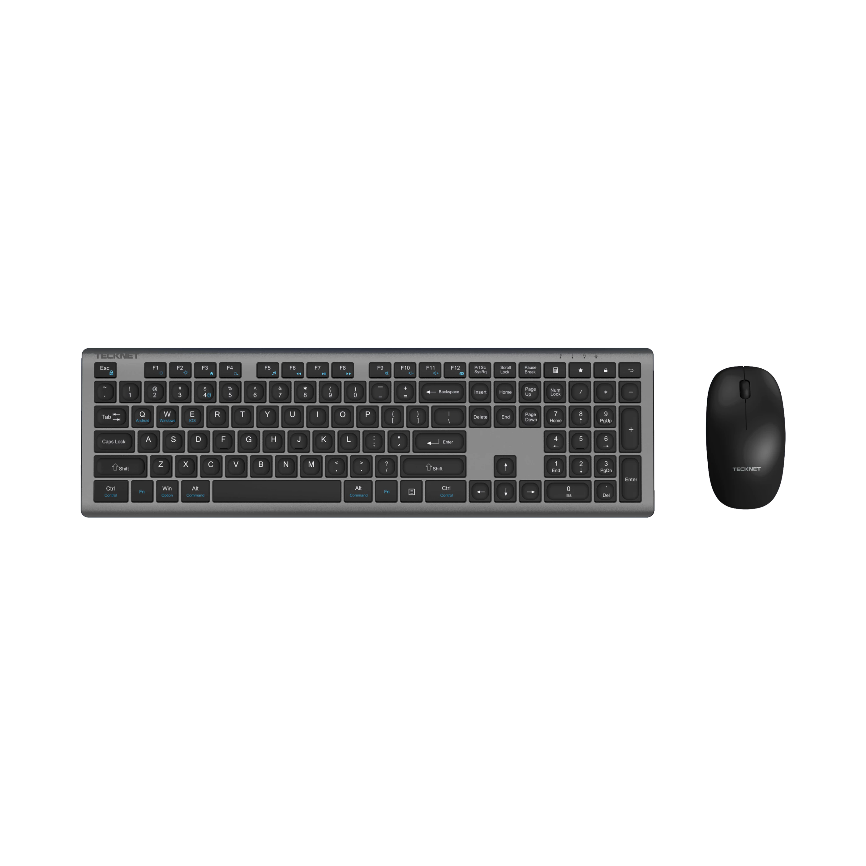 TECKNET Wireless Keyboard and Mouse Combo,TK-KM014