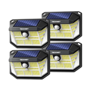TECKNET 231‑LED Solar Security Light 25% High‑Efficiency Solar Panel 231 LED Beads 10‑12 Hours Working Runtime Outdoor Lighting