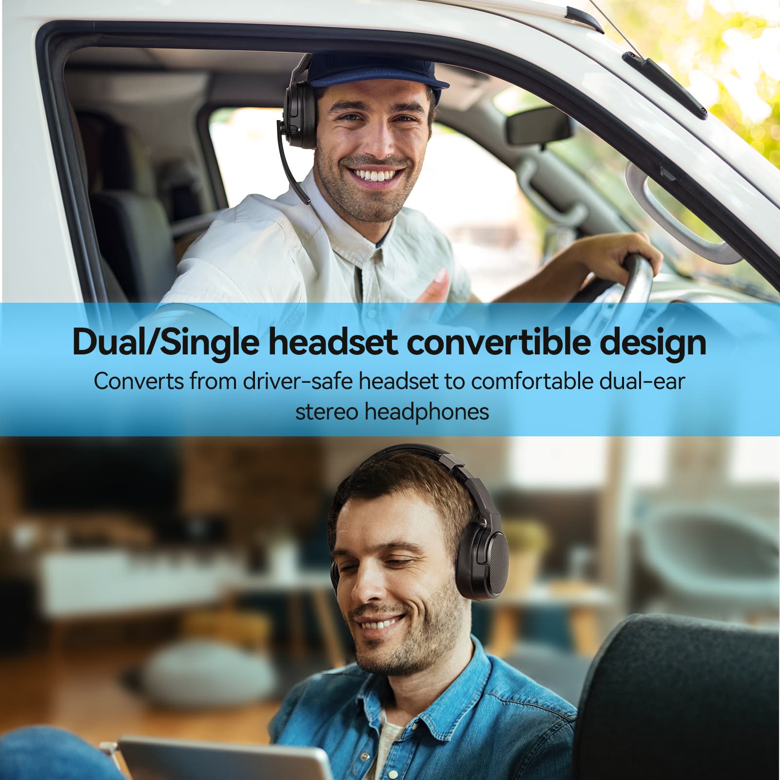 TECKNET Wireless Bluetooth Headset 3 EQ USB Dongle