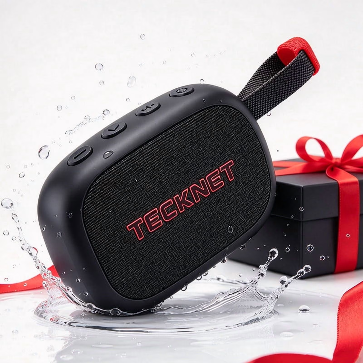 TECKNET Portable Bluetooth Speaker, IP67 Waterproof, 30H Playtime, Magnetic, Bluetooth 5.4, TWS, Home Party Outdoor Travel,gift