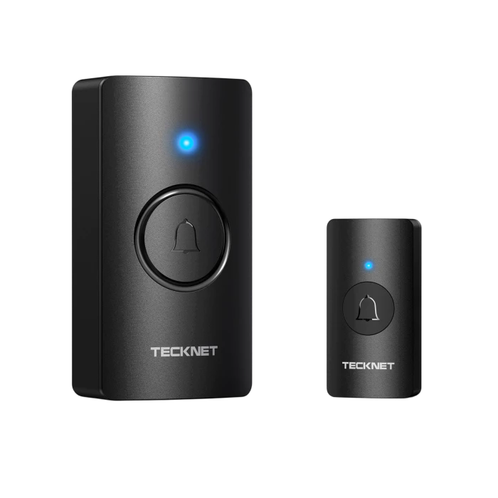 TECKNET Wireless Doorbell, Battery-Powered Door Bell Ringer with 1400ft Range