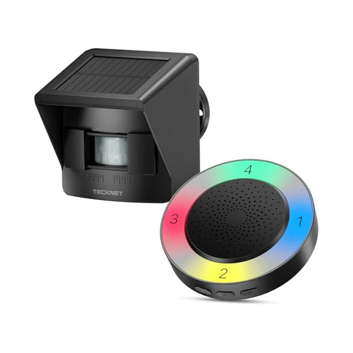 TECKNET Solar Wireless Driveway Alarm