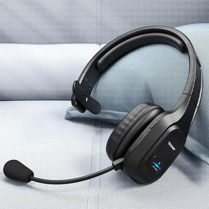 TECKNETTECKNET Bluetooth Headset With Mic Noise Canceling