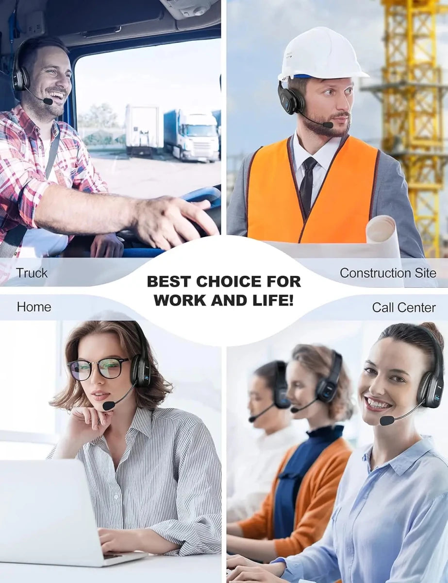 TECKNETTECKNET Bluetooth Headset With Mic Noise Canceling