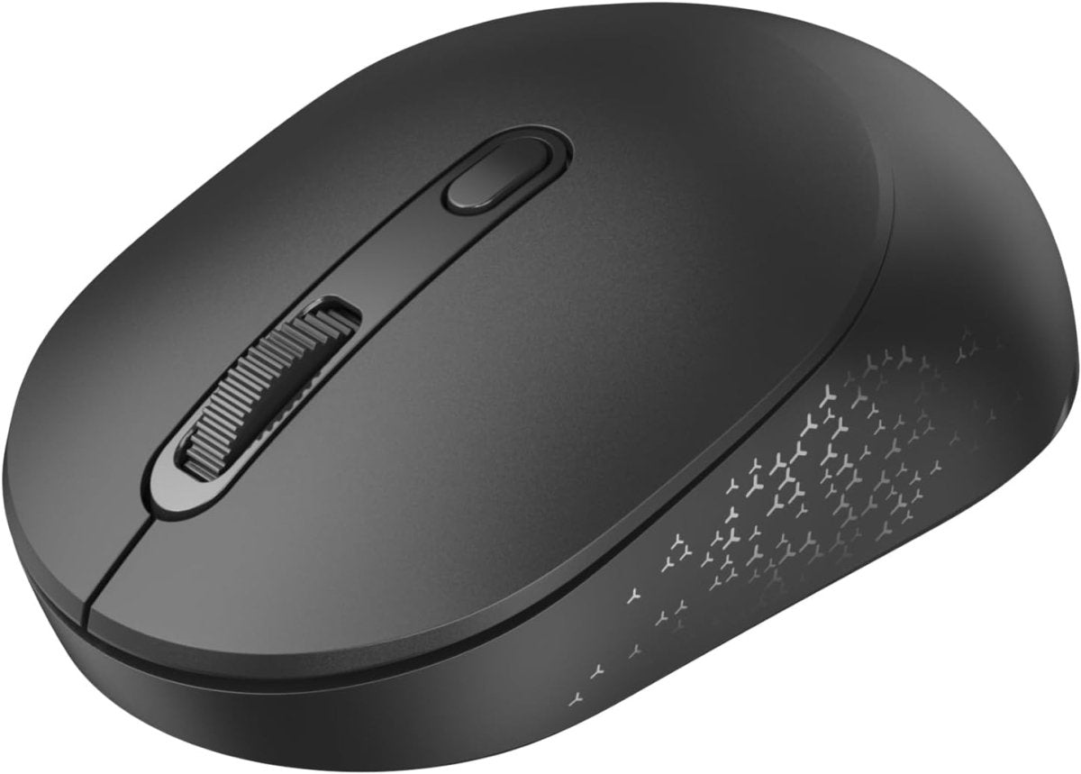 TECKNETTECKNET Bluetooth Wireless Mouse, Bluetooth 5.2 & 2.4G USB - A Receiver, Compact & Portable, Silent Click, Ergonomic Symmetrical Design, 18 - Month Battery, Adjustable DPI, Wide Compatibility - Black