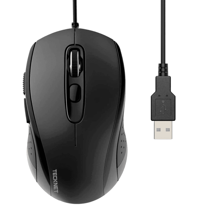 TECKNETTECKNET Ergonomic 3600 DPI USB Wired Mouse