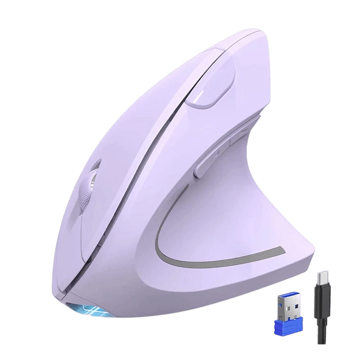TECKNETTECKNET Ergonomic Mouse, Rechargeable 2.4G+Bluetooth Vertical Mice 6 DPI Adjustable