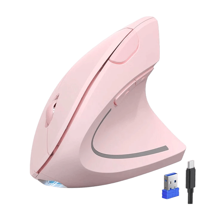 TECKNETTECKNET Ergonomic Mouse, Rechargeable 2.4G+Bluetooth Vertical Mice 6 DPI Adjustable