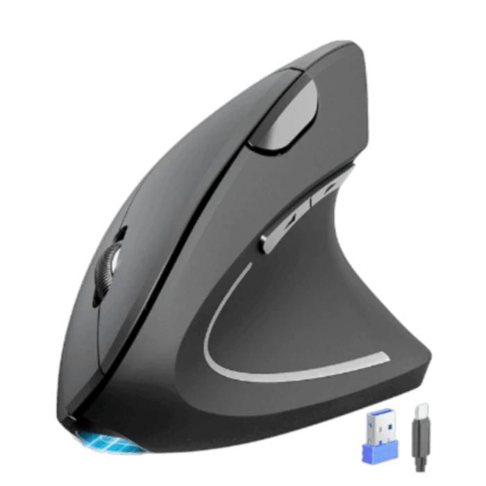 TECKNETTECKNET Ergonomic Mouse, Rechargeable 2.4G+Bluetooth Vertical Mice 6 DPI Adjustable