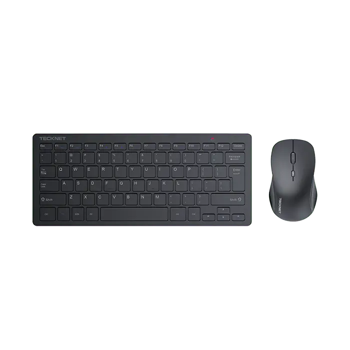 TECKNET X315 mini 2.4GHz wireless keyboard mouse combo ultra‑slim travel‑friendly office kit
