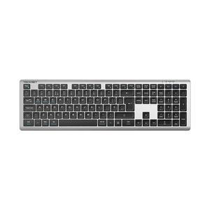 TECKNETTECKNET Rechargeable Bluetooth Keyboard, 4 - Device Free Switching (2.4G+BT)