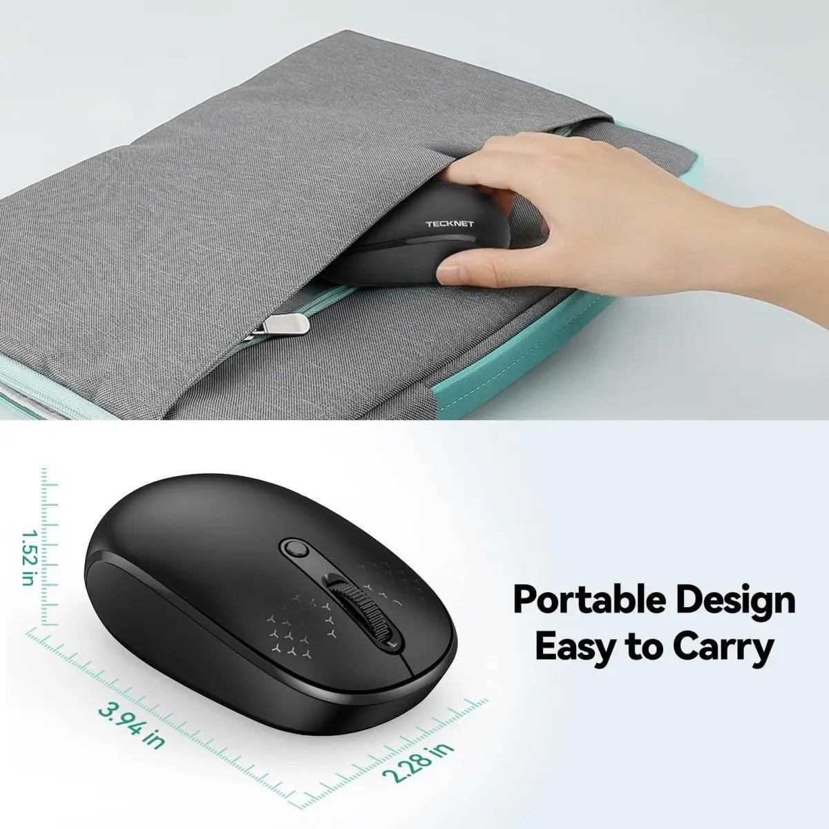 TECKNETTECKNET Silent 2.4G 1600 DPI Wireless Mouse