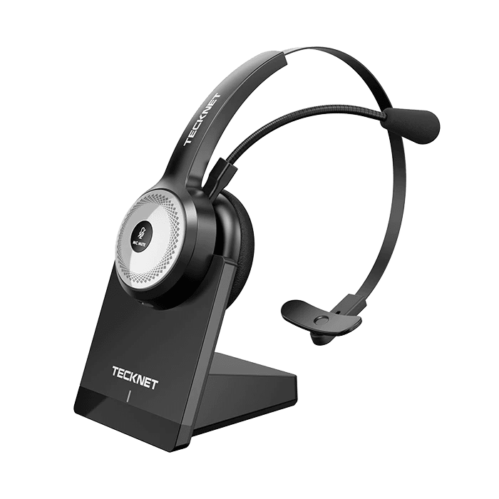 TECKNETTECKNET Wireless Headset W/ Pogo Charging Dock