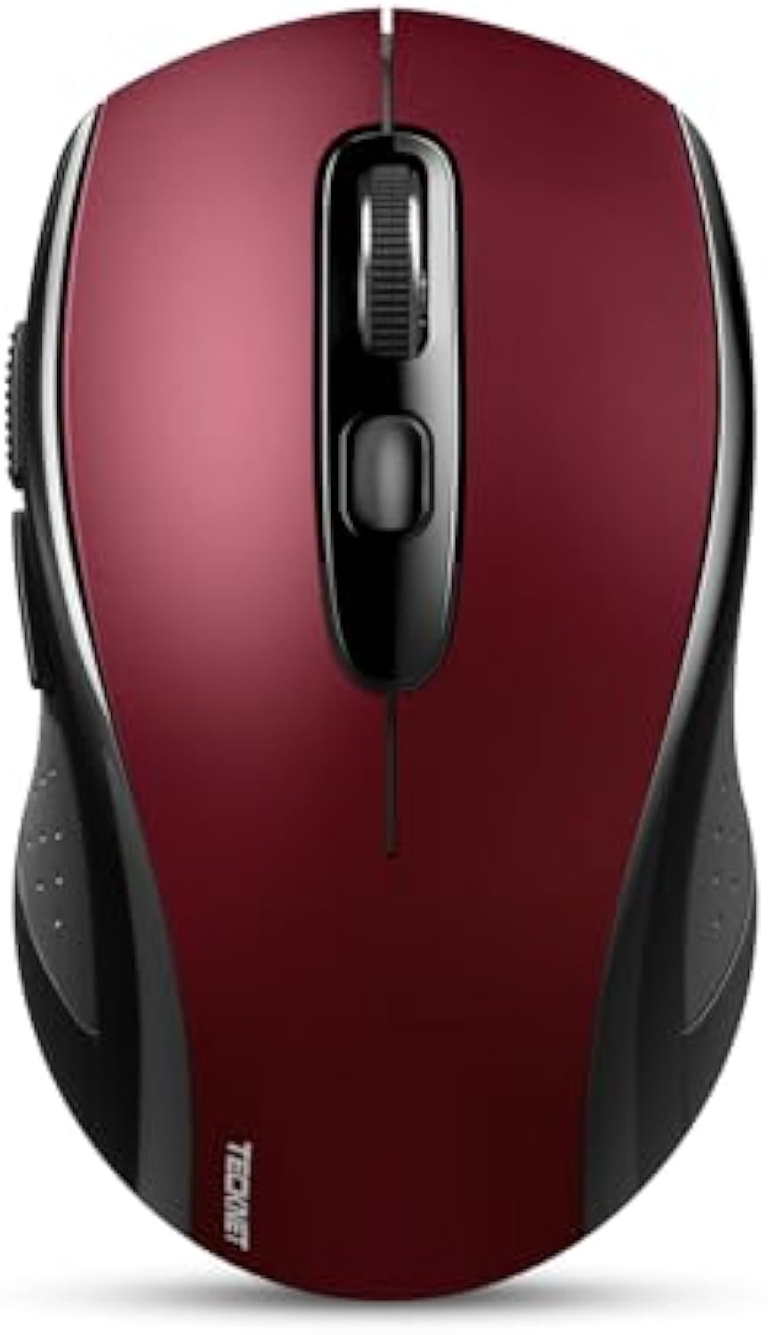 TECKNET Bluetooth Mouse, 4000DPI Wireless Mice for Laptop 2-in-1(BT 5.0/3.0+2.4Ghz) Computer Portable PC Mouse Wireless with USB Receiver for Mac