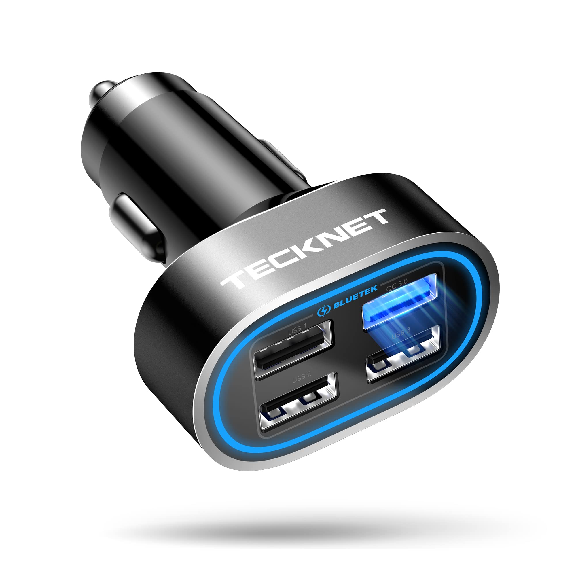 TECKNET USB 54W 4-Port USB Car Charger Car Charger
