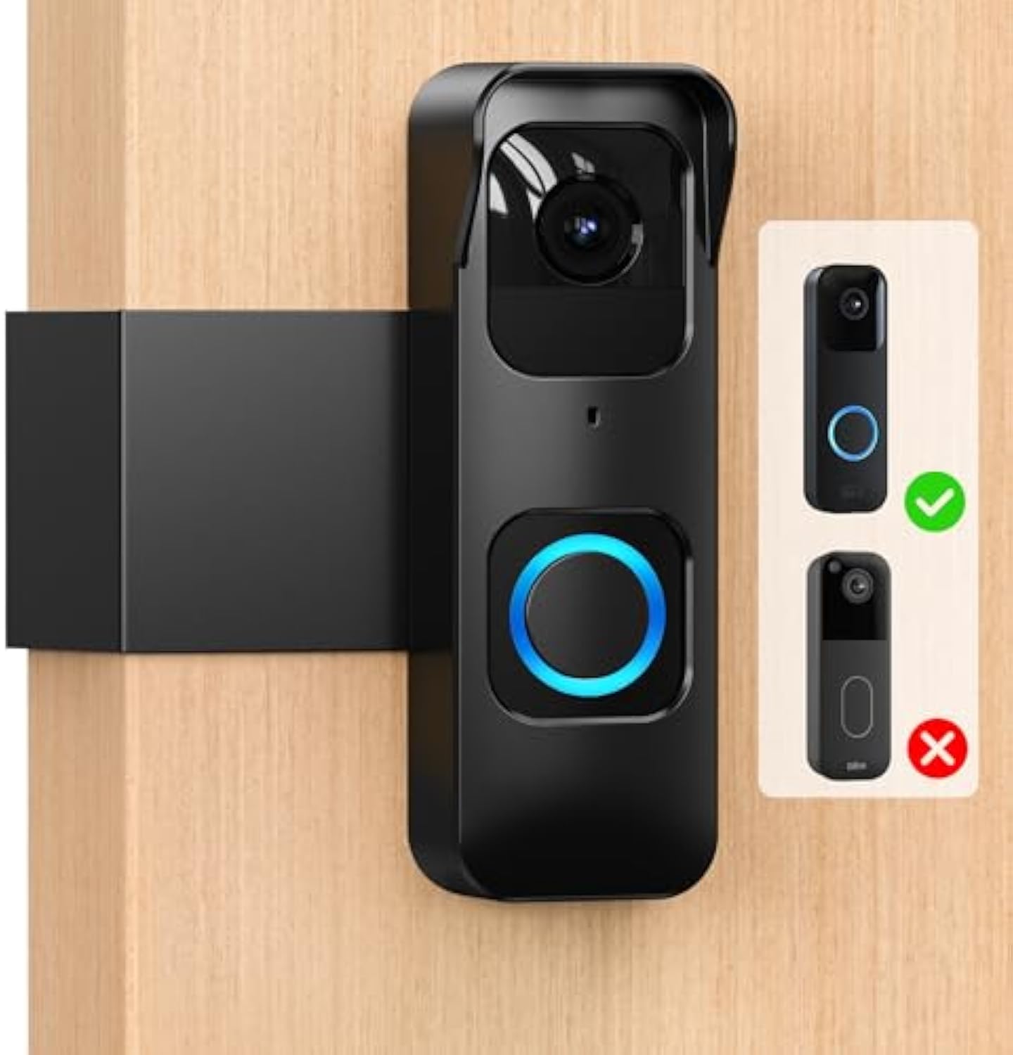 Anti-Theft Blink 1st Gen Doorbell Mount Bracket Wide-Angle(Only for 1st Gen Video Doorbell)