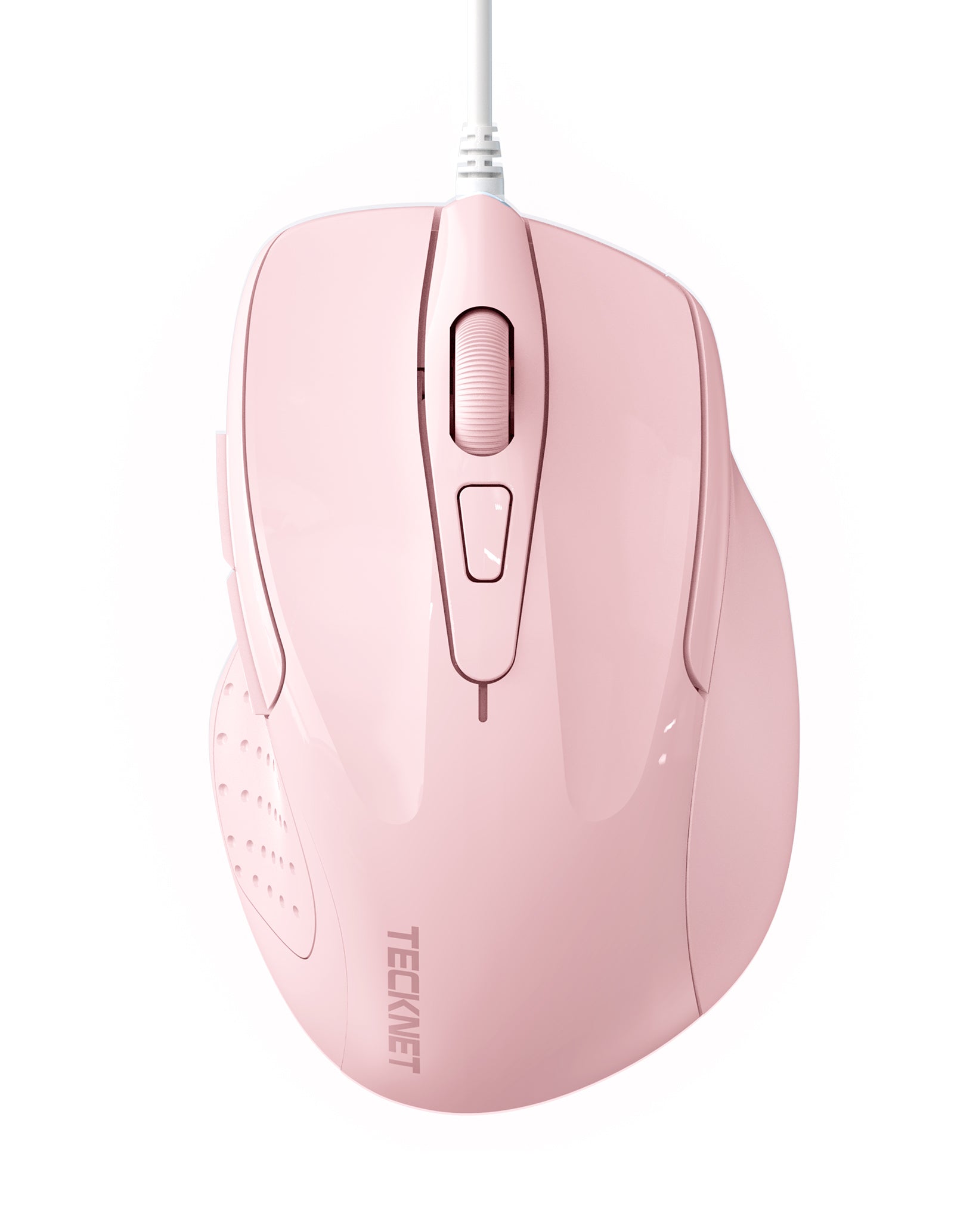 TECKNET BASICS Wired Mouse, 6-Button Corded with 4 Adjustable DPI, Optical Ergonomic Design, 5FT Cord for Laptop, Chromebook, PC, Desktop, Mac, Notebook