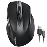 TECKNET Rechargeable Wireless Mouse, 2.4G Silent Mouse, 6 Adjustable 4800 DPI