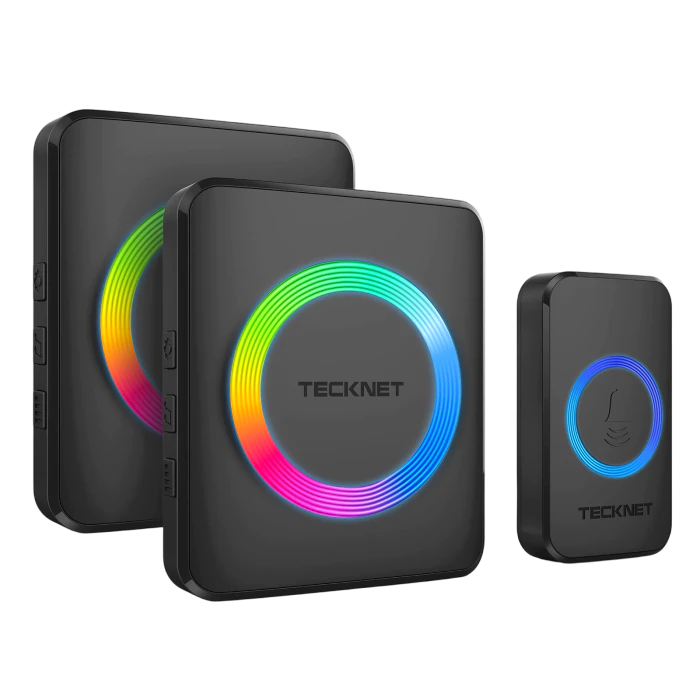 TECKNET Waterproof 1300ft Range Wireless Doorbell Chimes