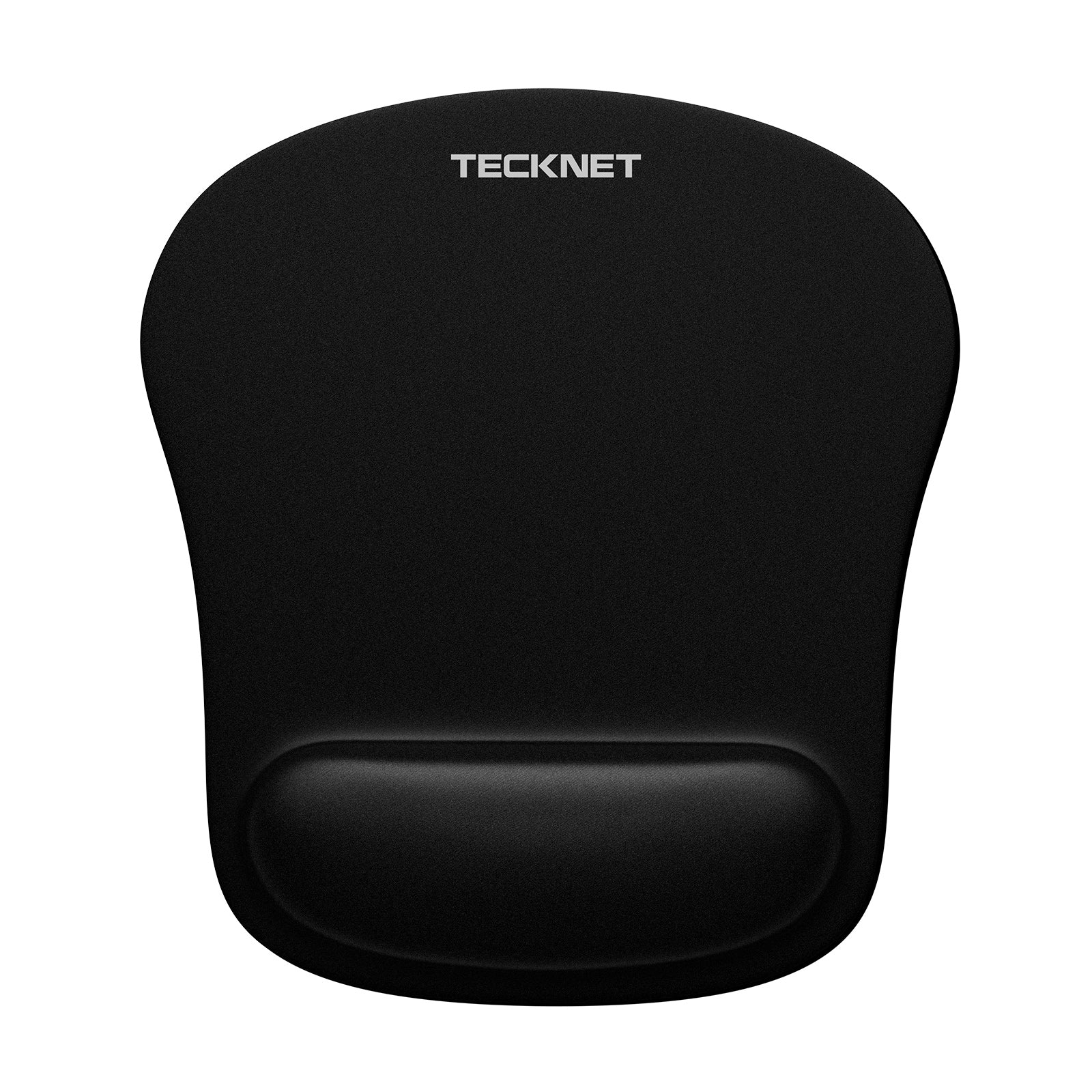 TECKNET BASICS Mouse Pad with Wrist Support, Ergonomic Gaming Mouse Pad for Pain Relief, Non-Slip Waterproof Desk Pad for Office, Study & Laptop, Black