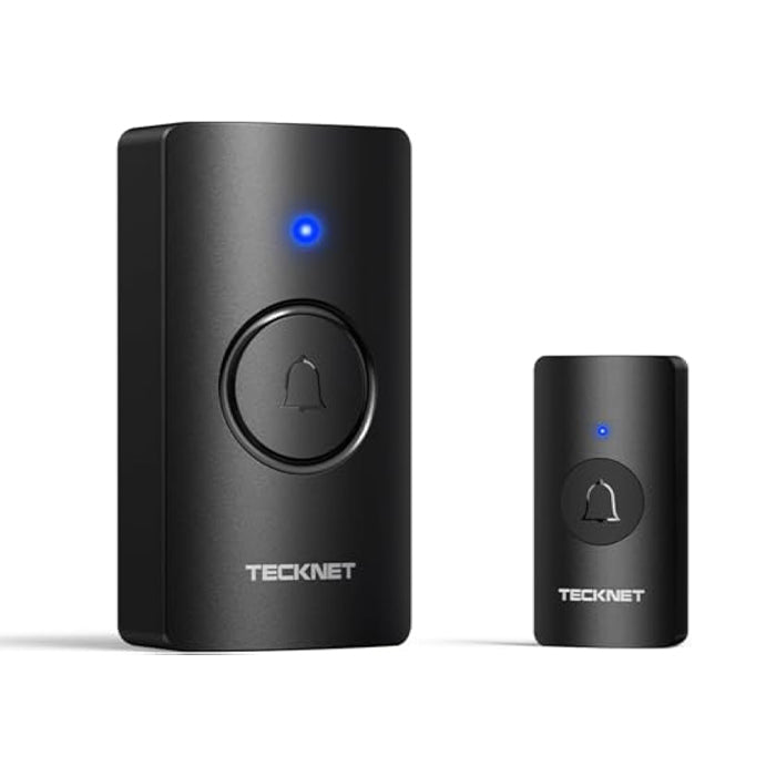 TECKNET Wireless Doorbell, Battery-Powered Door Bell Ringer with 1400ft Range