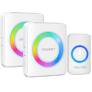 TECKNET Waterproof 1300ft Range Wireless Doorbell Chimes