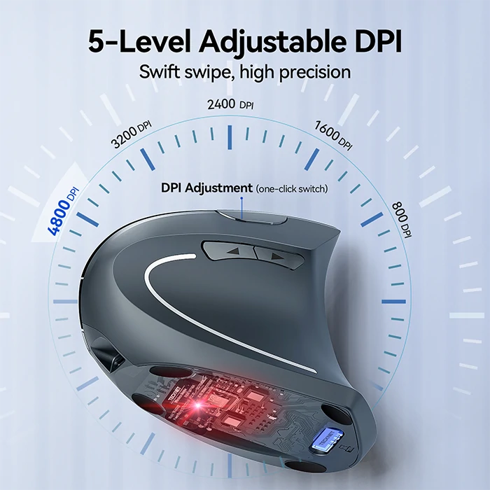 TECKNETTECKNET Rechargeable Wireless Ergonomic Mouse 