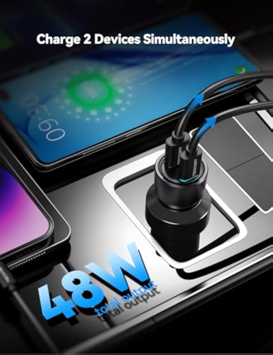 TECKNET USB C Car Charger [2Pack]