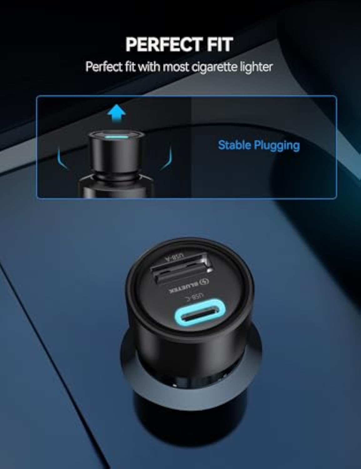 TECKNET USB C Car Charger [2Pack]