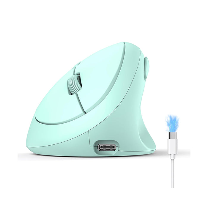 TECKNET Ergonomic Mouse, Bluetooth Wireless Vertical Mouse, Rechargeable Battery, Quiet Clicks, 4800 DPI Adjustable