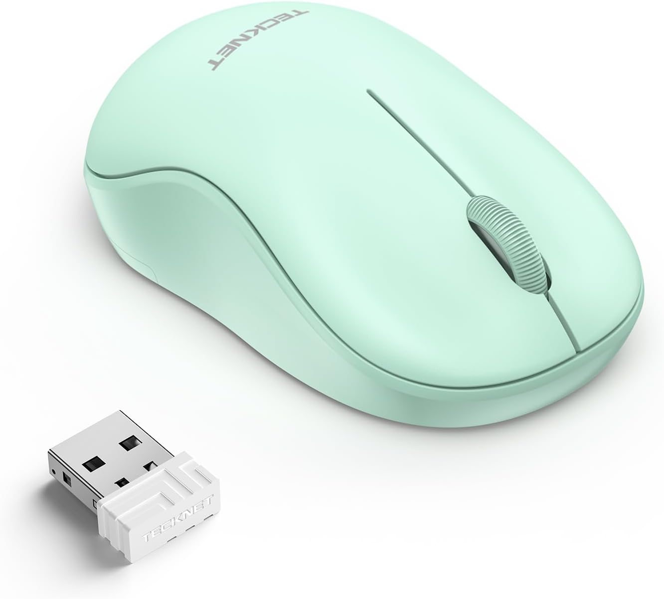 TECKNET Wireless Mouse for Laptop, 2.4G Silent Mouse Quiet Click, Small Portable Computer Mouse, 5 DPI Levels, Cordless Mice for PC, Chromebook, Mac