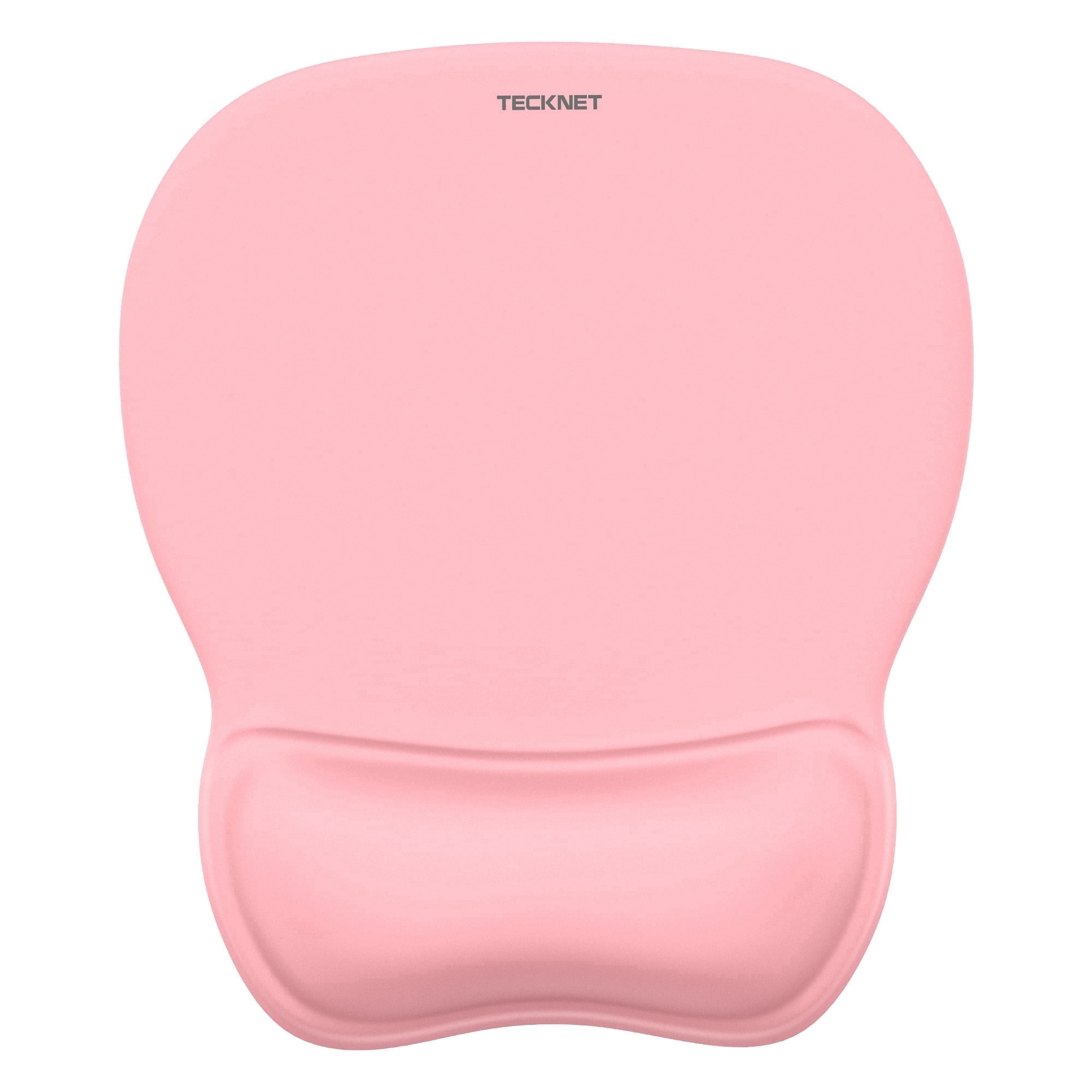 TECKNET Gel Mouse Pad with Wrist Rest, Ergonomic Office Mousepad with Wrist Support - Non-Slip & Smooth Surface Comfortable Desk Accessories Mat for Office, Gaming and Study - Pink